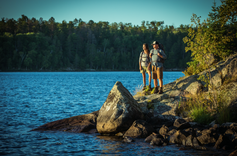 Couple at the Black Bay Hiking Trail