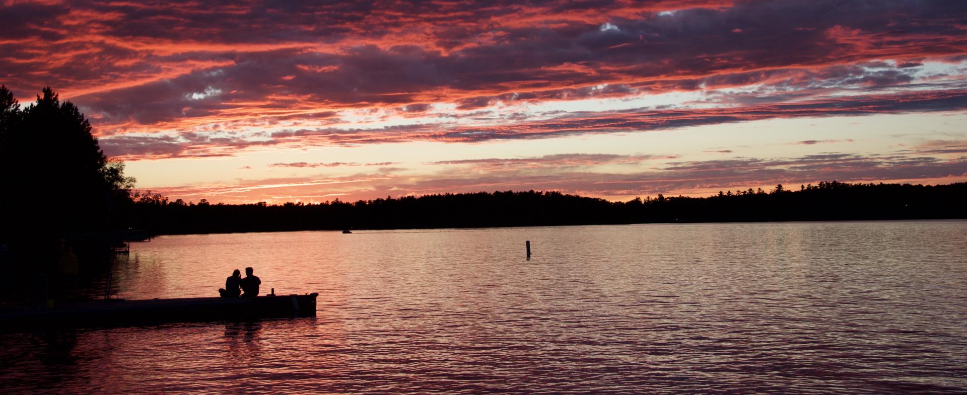 Romantic Sunset on Lake Vermilion