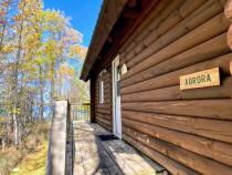 Aurora's wrap around deck to the lakeside.