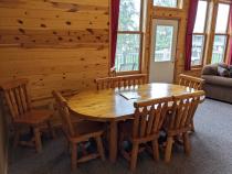 Dining room with seating for six plus.